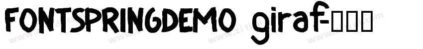 FONTSPRINGDEMO giraf字体转换
